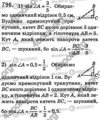 ГДЗ Геометрія 8 клас сторінка 796